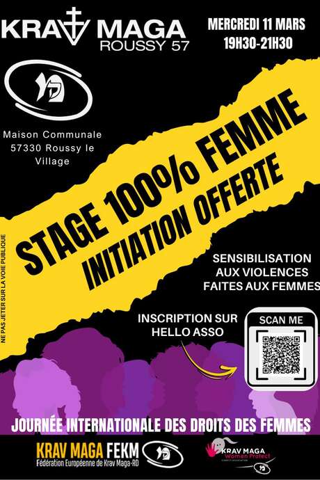 Stage 100% femme - Initiation au Krav Maga