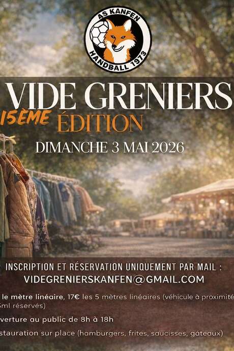 15e Vide greniers de l'AS Kanfen