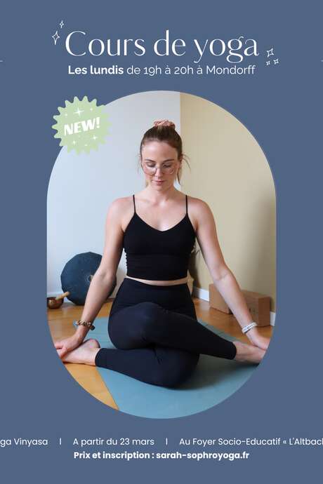 Cours de Yoga Vinyasa avec Sarah Dalstein