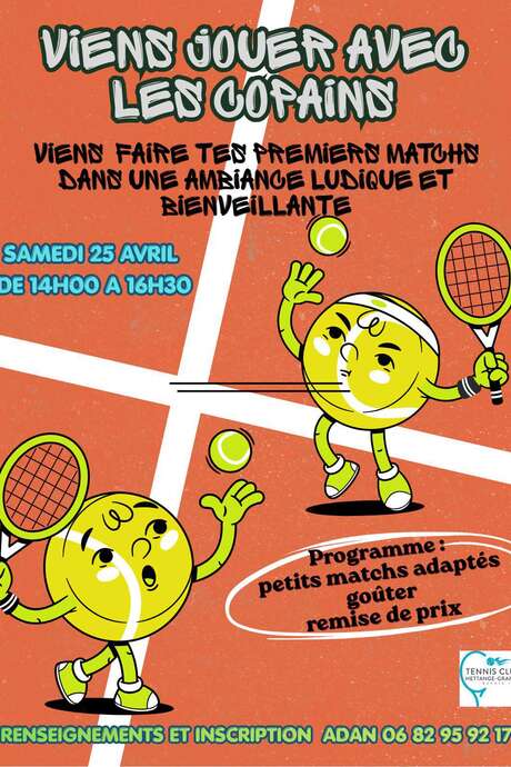 Tes premiers matchs de tennis