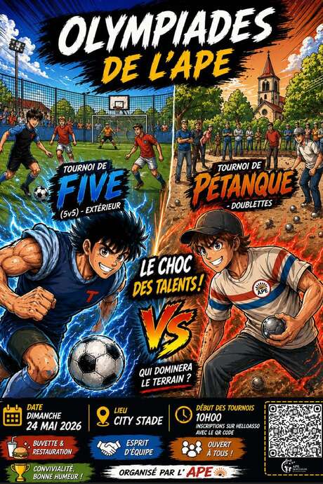 Olympiades football et pétanque