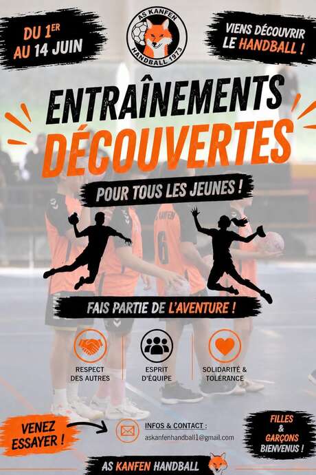 Handball - Entraînements découvertes
