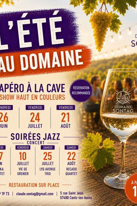 L'été au Domaine Sontag : Apéro à la cave
