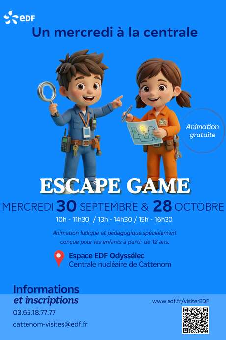 Un mercredi à la centrale : escape game