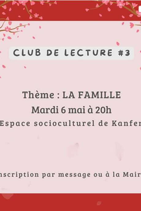 Club lecture sur le thème de la famille