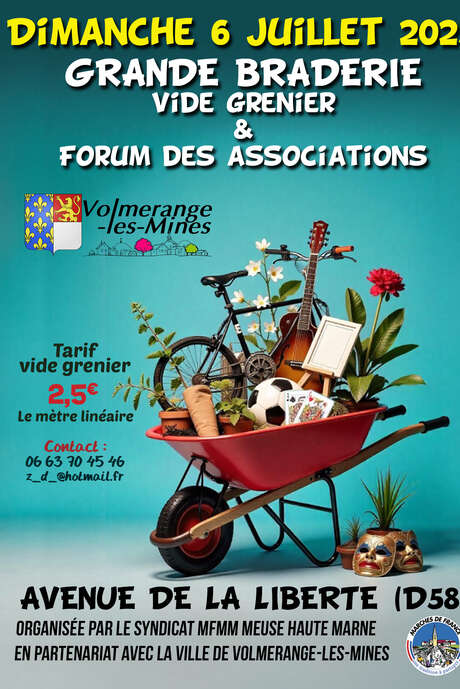 Grande braderie, vide grenier et forum des associations