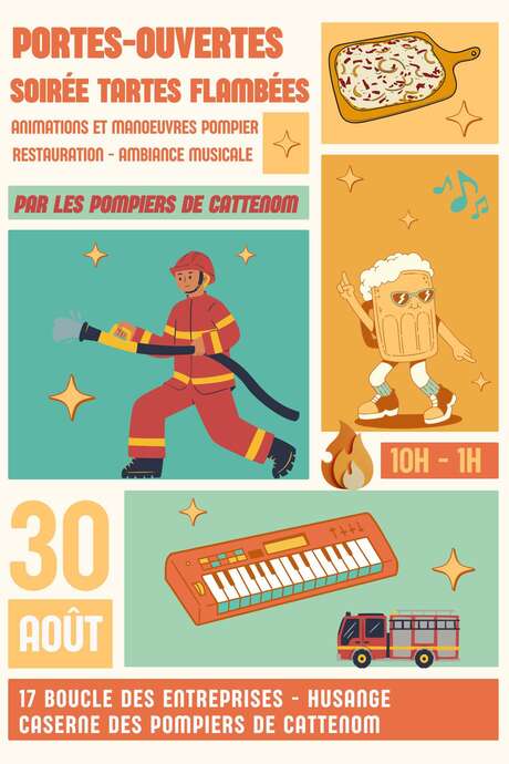 Portes ouvertes et soirée tartes flambées - Pompiers de Cattenom