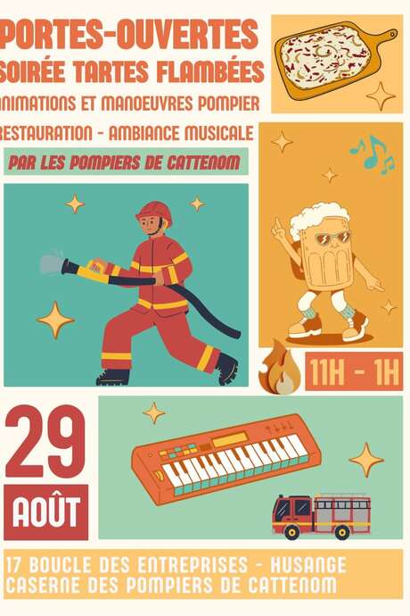 Portes ouvertes et soirée tartes flambées - Pompiers de Cattenom