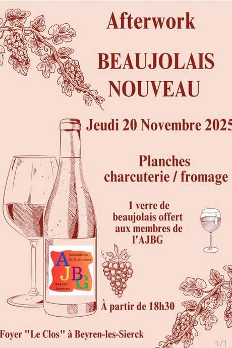Soirée afterwork - Beaujolais nouveau