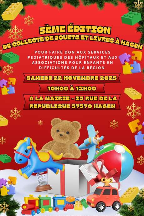 Collecte de jouets et livres