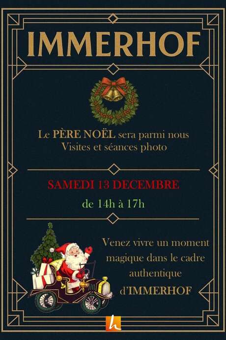 Visite du Père Noël à l'Immerhof