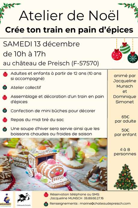 Crée ton train en pain d'épices