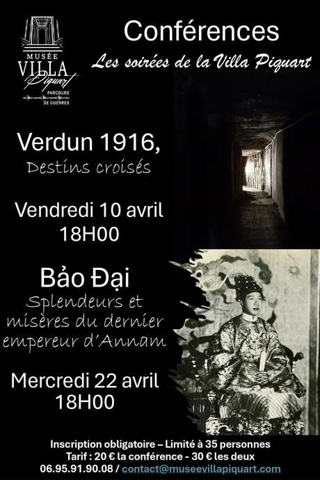 Conférences : Les Soirées de la Villa Piquart
