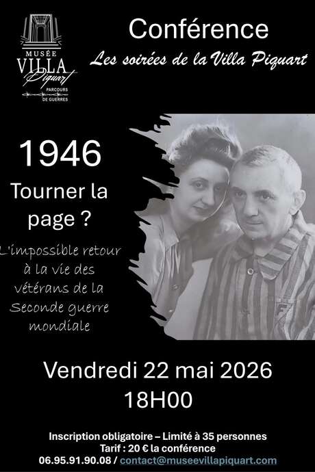 Conférences : Les Soirées de la Villa Piquart