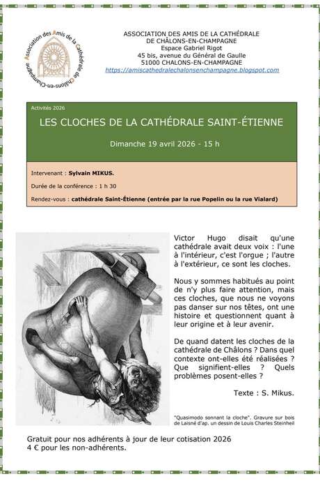 Conférence : Les cloches de la cathédrale Saint-Etienne