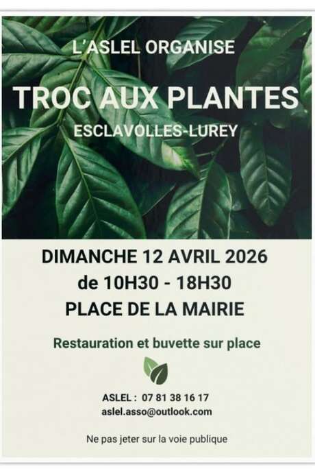 Troc aux plantes à Esclavolles-Lurey