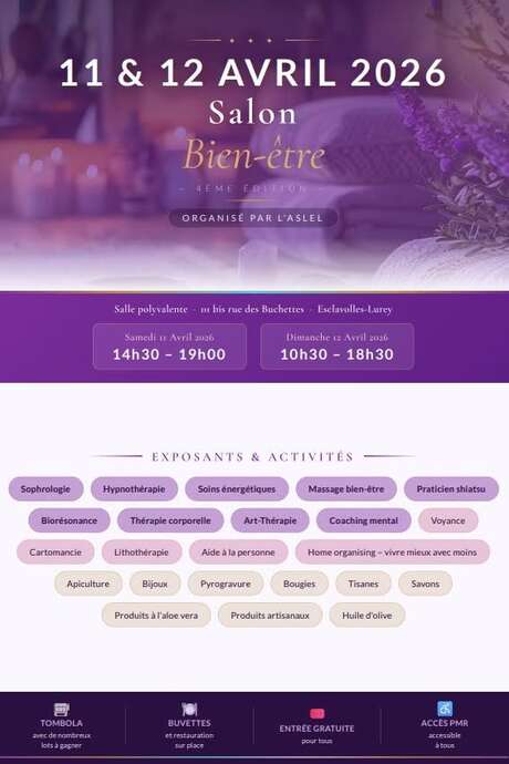 Salon du bien-être à Esclavolles-Lurey