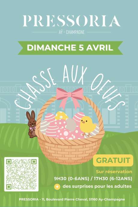 Chasse aux oeufs chez Pressoria