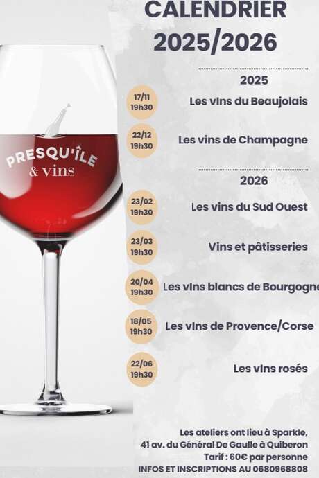 Cours d'oenologie "les accords mets et vins"