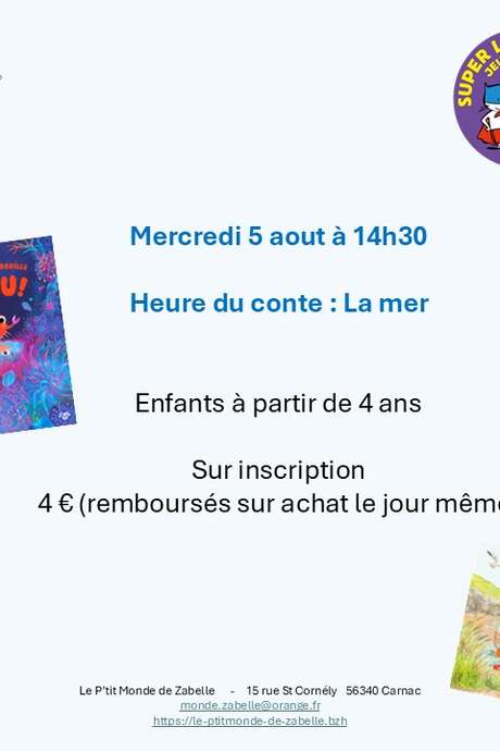 Heure du conte : "La Mer"