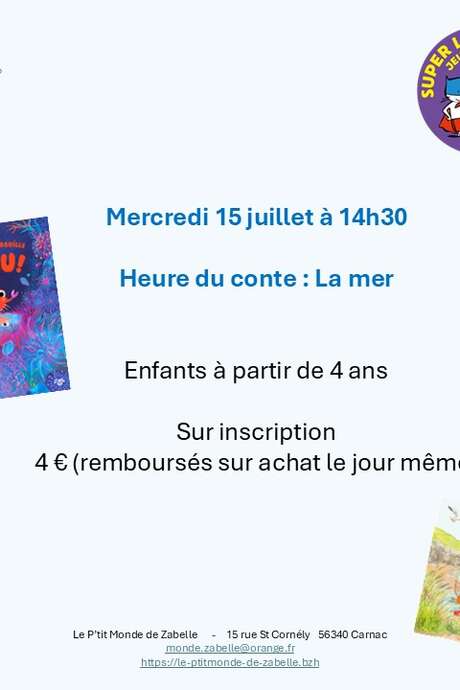 Heure du conte: "La mer"