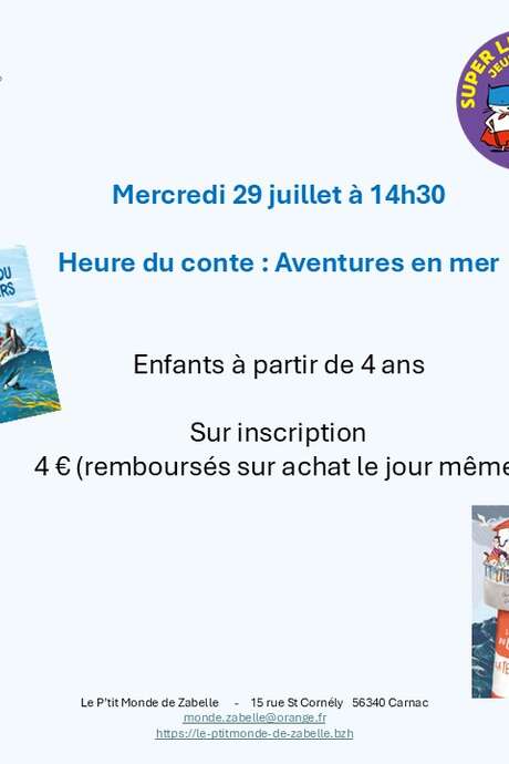 Heure du conte: "Aventures en mer"