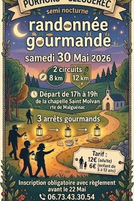 Randonnée gourmande semi-nocturne