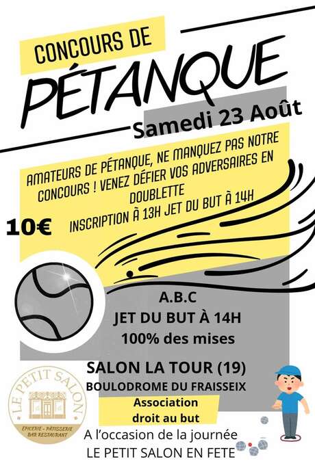 Concours de pétanque doublette : Trophée J.L Chastanet (copie)