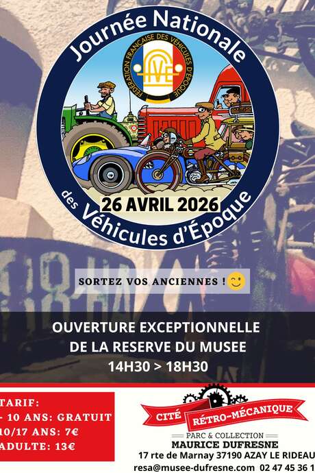Journée Nationale des Véhicules d'Époque : Ouverture exceptionnelle de la réserve du Musée