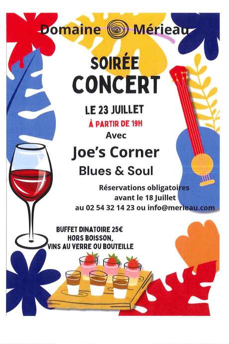 Soirée Concert au domaine mérieau