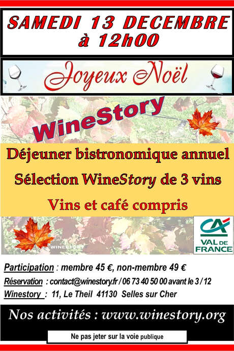 Winestory déjeuner annuel bistronomique