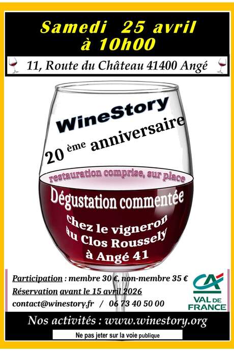 Dégustation commentée WineStory chez le vigneron au Clos Roussely