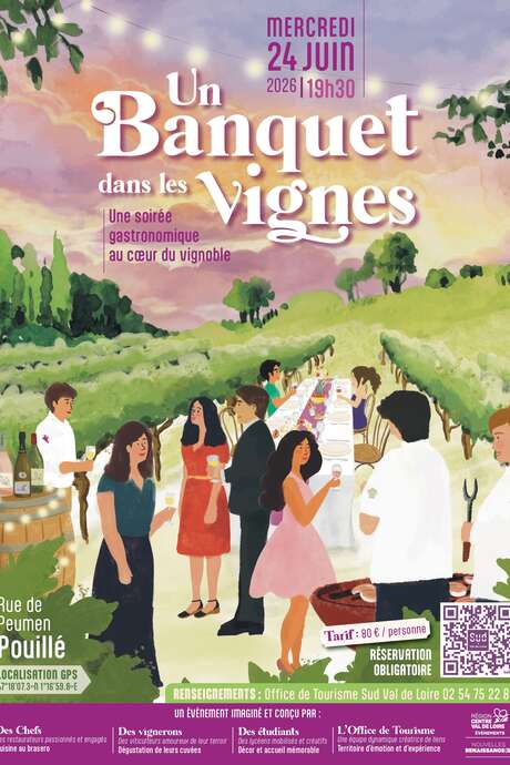 Un banquet dans les vignes- une soirée gastronomique au coeur du vignoble de la Vallée du Cher