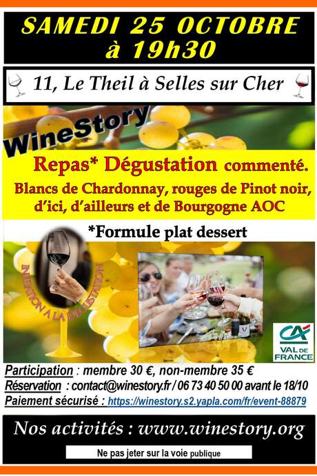 Winestory, repas dégustation commentée