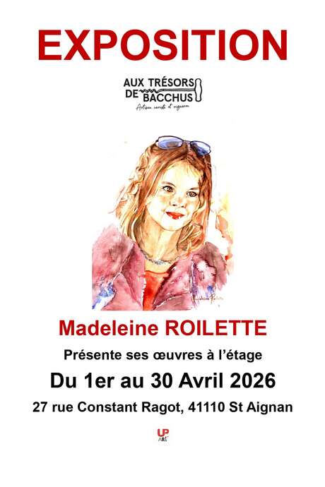 Exposition Madeleine ROILETTE aux Trésors de Bacchus