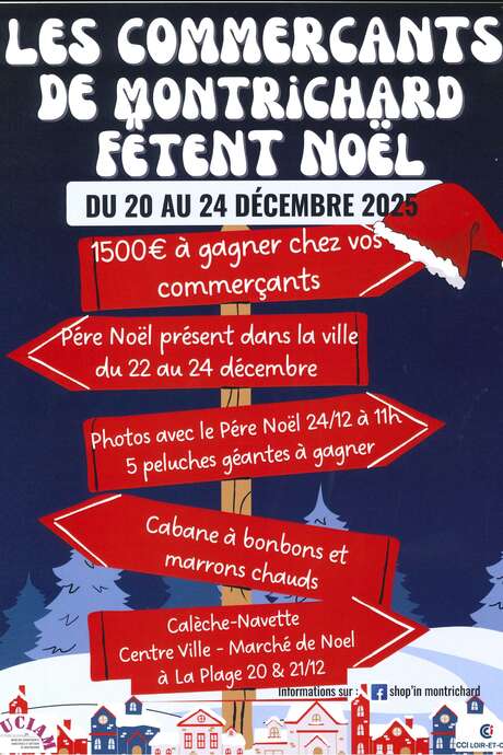 Les commerçants de Montrichard fêtent noël