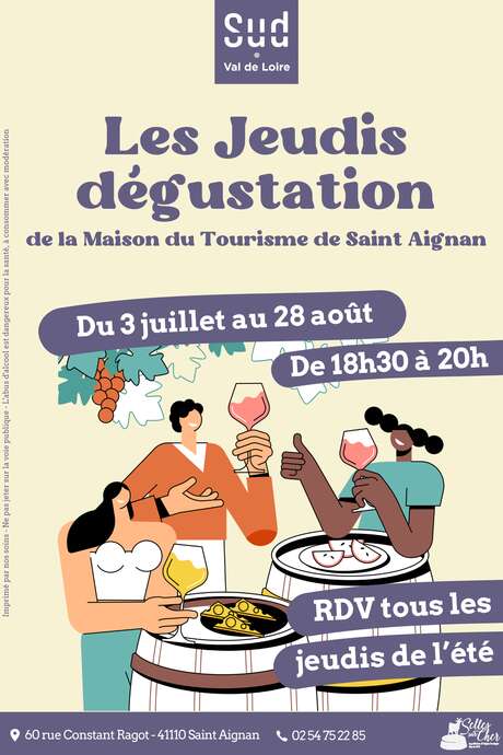Annulation : Jeudi dégustation du 28 août 2025