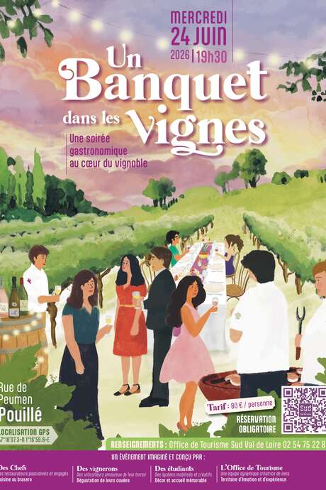 Un banquet dans les vignes- une soirée gastronomique au coeur du vignoble de la Vallée du Cher