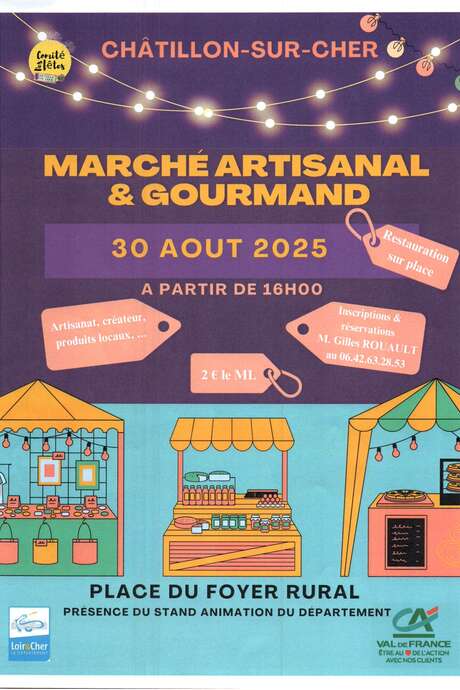 Marché artisanal et gourmand à Chatillon-sur-Cher