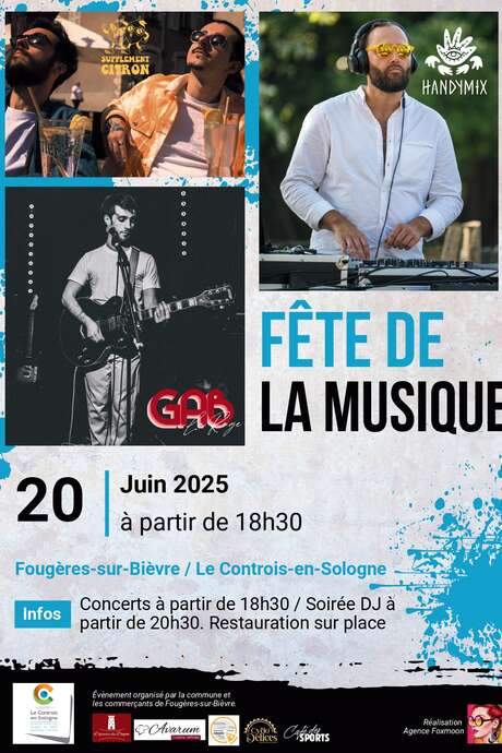 Fête de la musique à Fougères sur Bièvre
