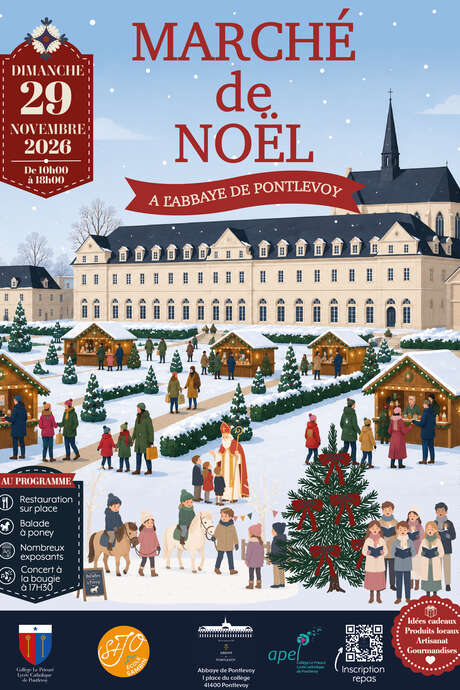 Marché de Noël à l'Abbaye de Pontlevoy