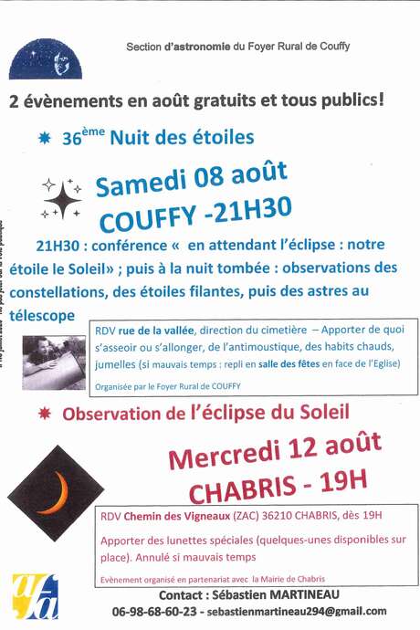 36ème Nuit des étoiles