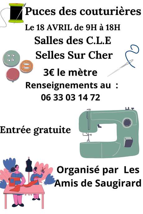 Puces des couturières à Selles-sur-Cher