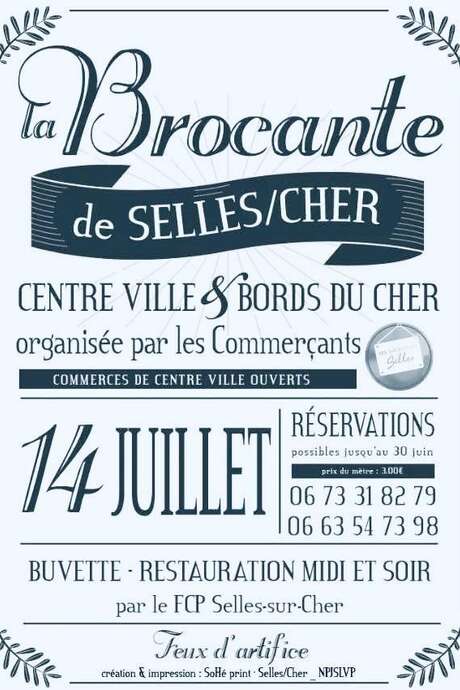 Brocante à Selles-sur-Cher