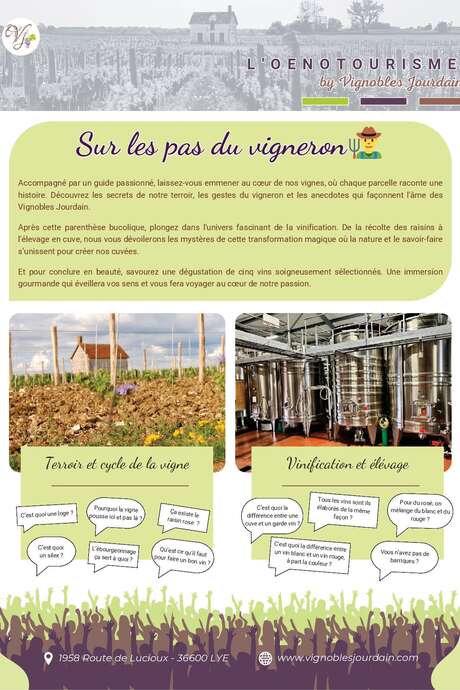 Visite guidée et dégustation commentées “Sur les pas du vigneron”