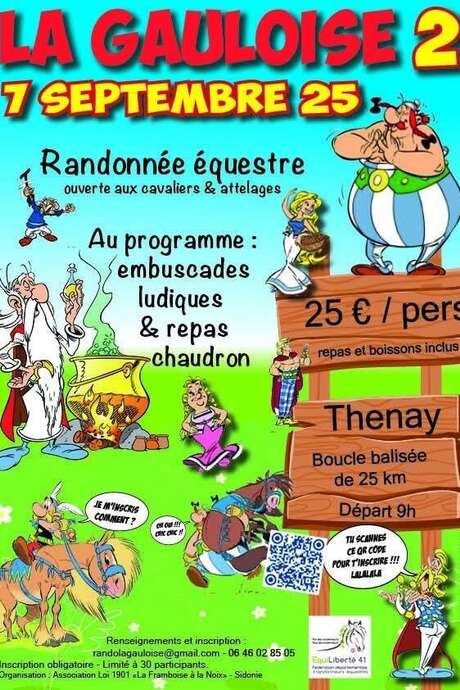 La gauloise - Randonnée équestre à Thenay