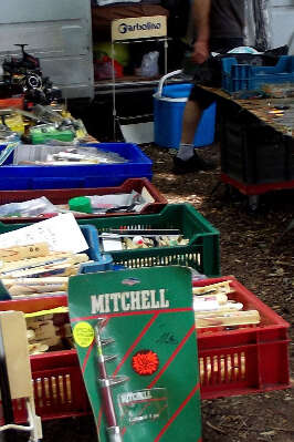 Brocante en matériel de pêche