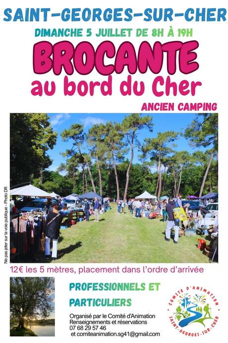 Brocante au bord du Cher