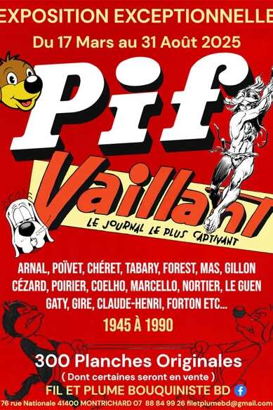 Exposition Pif Vaillant de 1945 à 1990