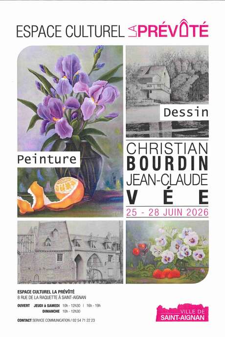 Exposition de peinture Christian Bourdin et Jean Claude Vée